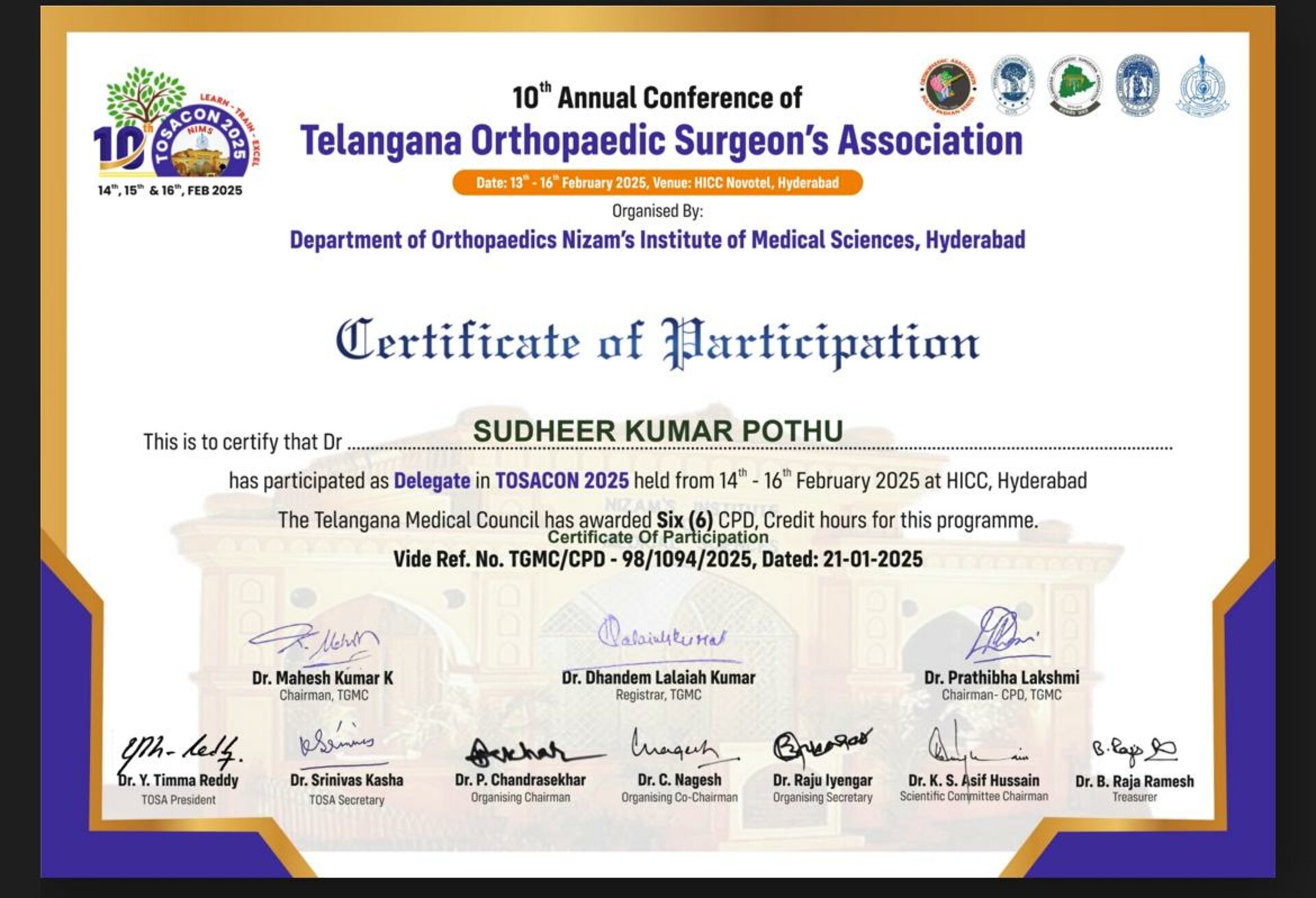 Dr. Sudheer Kumar Pothu|Sanath Nagar,Hyderabad